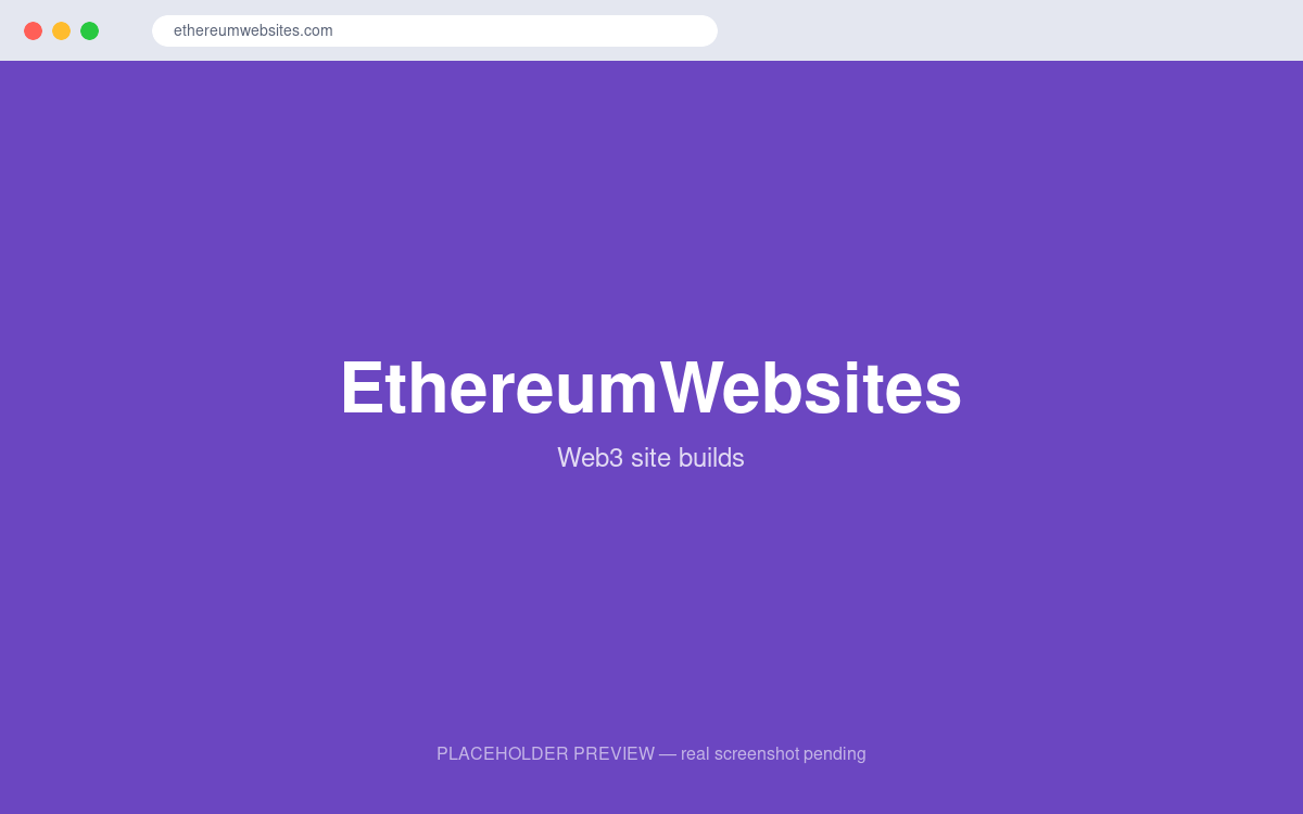 EthereumWebsites preview